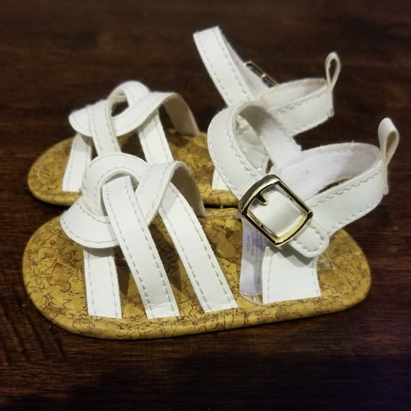 carter's white sandals